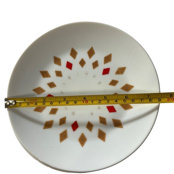 Set of 4 Rare Seyei Fine China Diamond #1405 MCM 7.5” Bread Plates Slight Wear - Picture 5 of 5